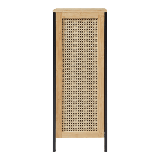 Cesto para roupa suja Tervola 51 L PretoBambu en.casa
