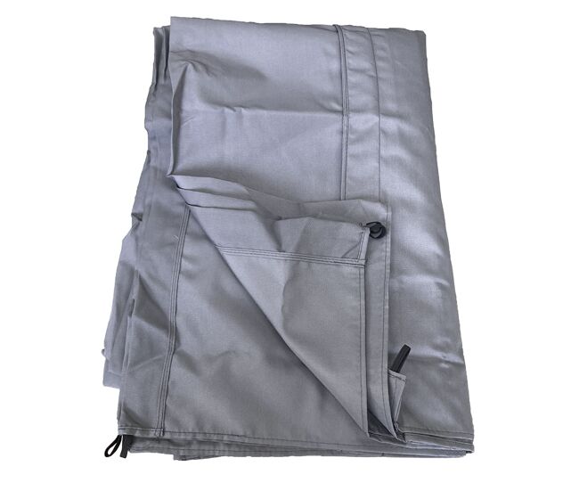 Lona gris de 2,58 x 3,54m para pérgola independiente de 3 × 4m cassis