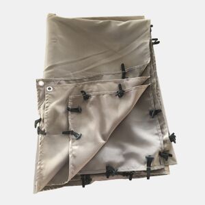 Lona color topo de 2,96 x 2,50m para pérgola mural de 3 × 2,5m NICE