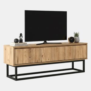 Móvel tv com efeito madeira