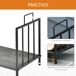 Estante para Leña Metal Outsunny, hogar - climatización Estante para Leña Metal Outsunny, hogar - climatización Negro