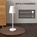 Lámpara de Mesa Metal HOMCOM, hogar - iluminación Lámpara de Mesa Metal HOMCOM, hogar - iluminación Blanco