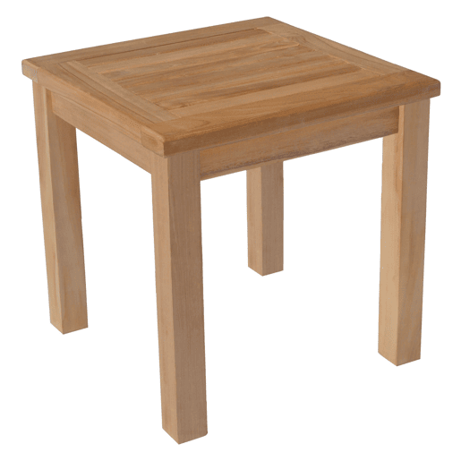 Mesa auxiliar cuadrada de teca 45cm JAVA Mesa auxiliar cuadrada de teca 45cm JAVA