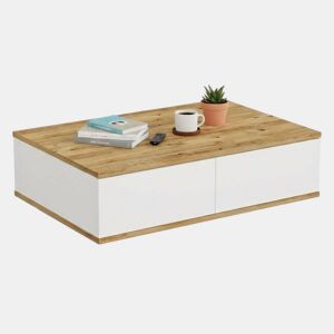 Mesa de centro com efeito madeira