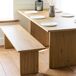 ALMA Conjunto de mesa y 2 bancos de estilo escandinavo ALMA Conjunto de mesa y 2 bancos de estilo escandinavo Natural