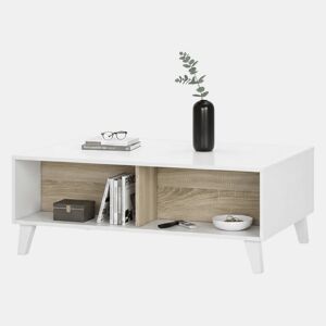 Mesa de centro com efeito madeira