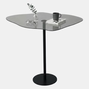 Mesa de Centro com Efeito Fumê em Metal