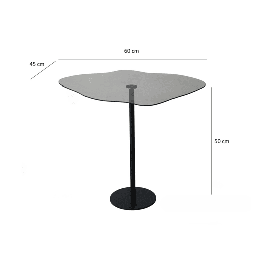 Mesa de Centro com Efeito FumĂȘ em Metal Mesa de Centro com Efeito FumĂȘ em Metal