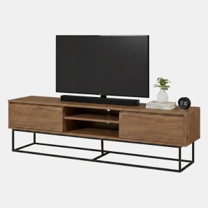 Móvel tv com efeito madeira