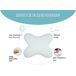 Almohada Mariposa Plana Viscoelástica Funda Algodón Almohada Mariposa Plana Viscoelástica Funda Algodón
