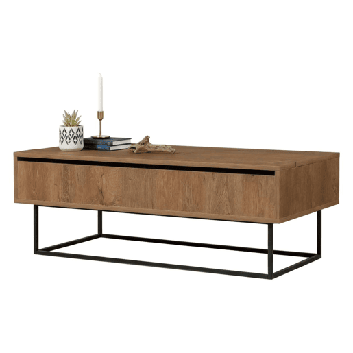 Mesa de centro com efeito madeira