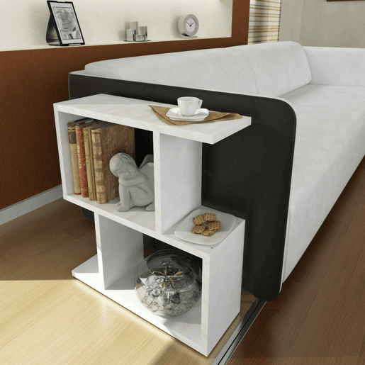 Mesa de centro com efeito madeira