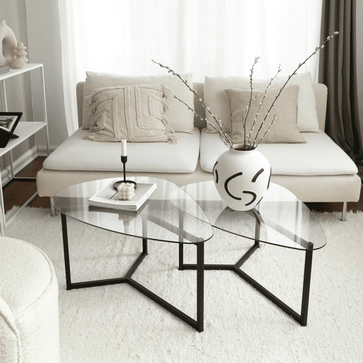 Mesa de Centro Modular Multifuncional em Metal
