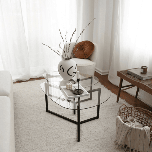 Mesa de Centro Modular Multifuncional em Metal