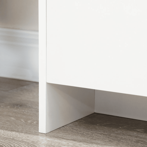HOMCOM Aparador de Cozinha Moderno com 3 Portas Prateleiras Ajustáveis u200Bu200Be Suporte para TV com Fecho suave 120x35x85 cm Branco
