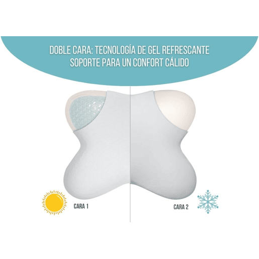 Almofada Borboleta Ergonómica Refrescante com Gel, Multiposições 53x43 cm