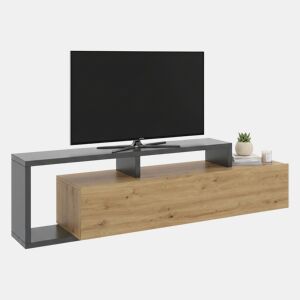Móvel tv com efeito madeira