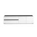Mueble para TV con 2 Cajones de Madera Noble Mueble para TV con 2 Cajones de Madera Noble Blanco/ Gris