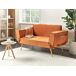 Beliani Sofá cama Terciopelo SAARELA Beliani Sofá cama Terciopelo SAARELA Naranja