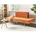 Beliani Sofá cama Terciopelo SAARELA Beliani Sofá cama Terciopelo SAARELA Naranja