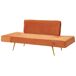 Beliani Sofá cama Terciopelo SAARELA Beliani Sofá cama Terciopelo SAARELA Naranja