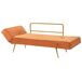 Beliani Sofá cama Terciopelo SAARELA Beliani Sofá cama Terciopelo SAARELA Naranja