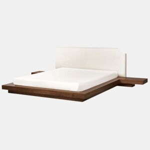 Cama de água Bouclé ZEN 160 x 200 cm Freixo castanho