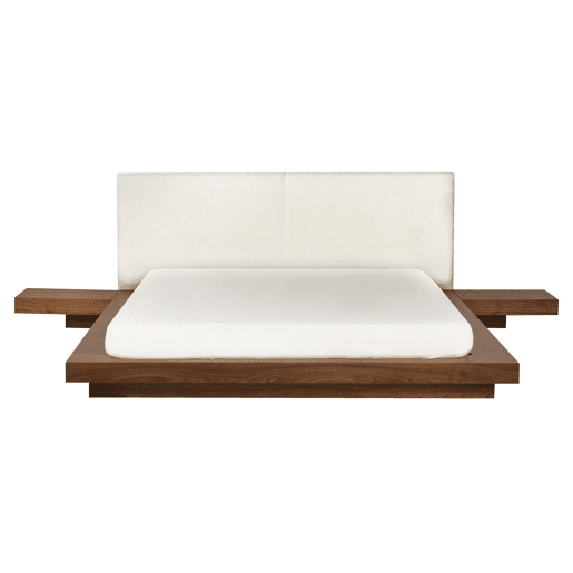 Cama de água Bouclé ZEN 160 x 200 cm Freixo castanho