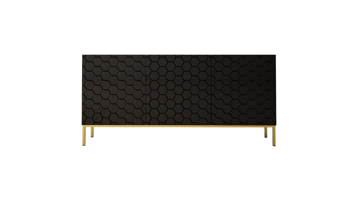 APARADOR HEXA 160 Negro