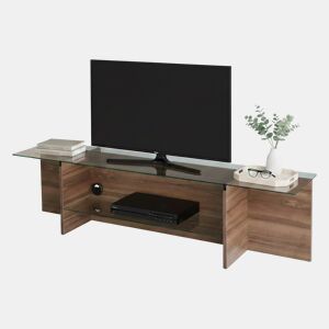 Móvel tv com efeito madeira