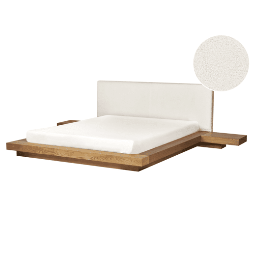 Cama de água Bouclé ZEN 160 x 200 cm Freixo natural