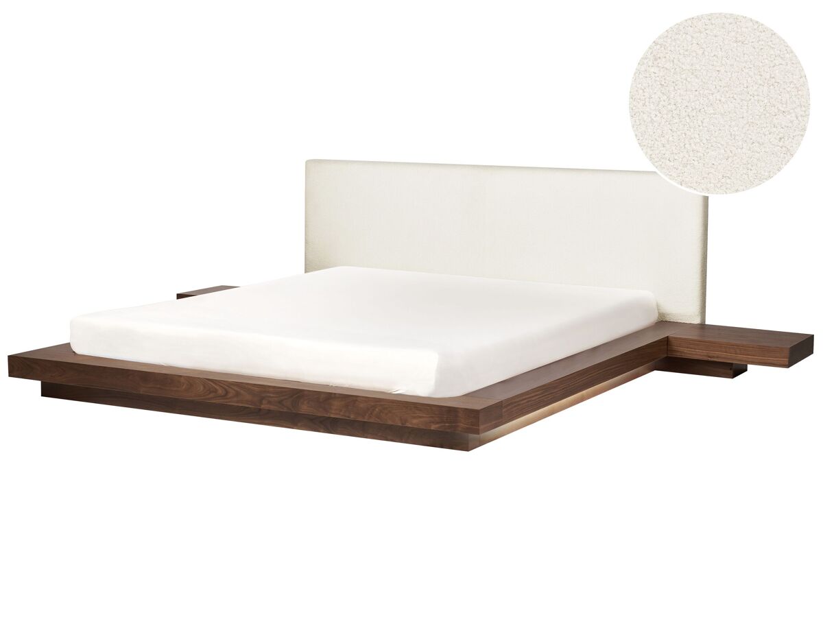 Beliani Cama LED MDF ZEN 328x229 Marrón