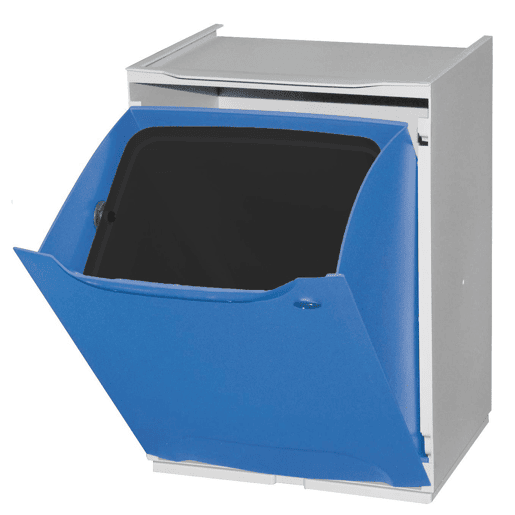 WELL HOME Lixeira em polipropileno azul, tanque 20L