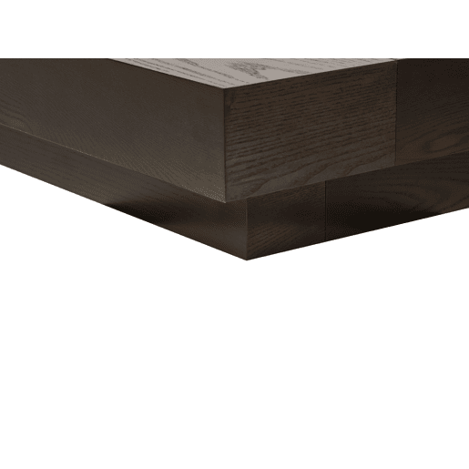 Cama de água Bouclé ZEN 160 x 200 cm Madeira escura de freixo