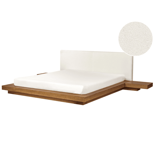 Cama de água Bouclé ZEN 180 x 200 cm Freixo natural