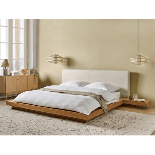Cama de água Bouclé ZEN 180 x 200 cm Freixo natural