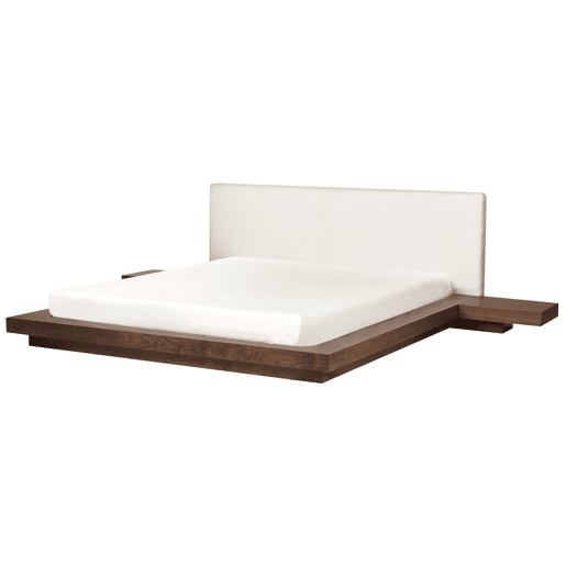 Cama Bouclé ZEN 180 x 200 cm Freixo castanho