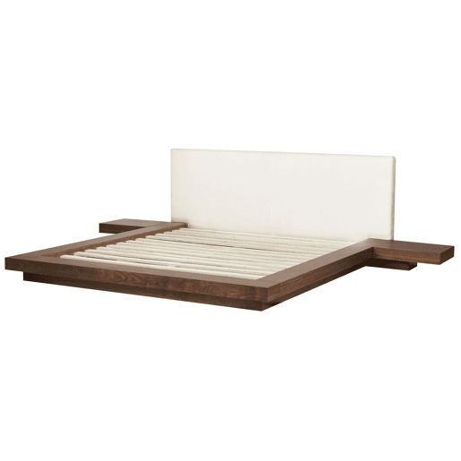 Cama Bouclé ZEN 180 x 200 cm Freixo castanho