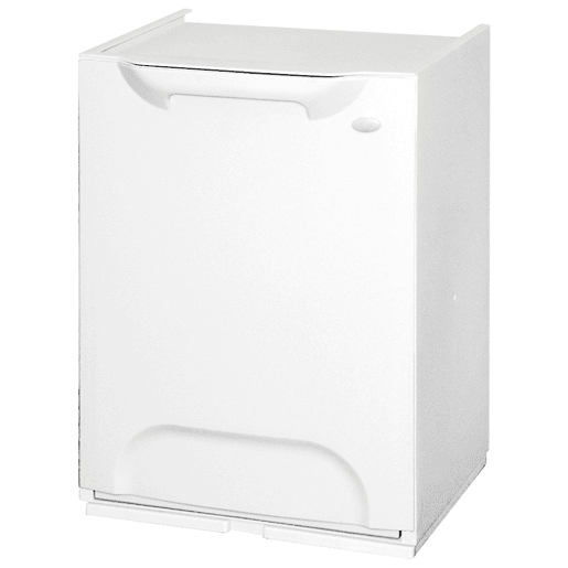 BEM CASA Caixote de reciclagem em polipropileno branco. Tanque 20L