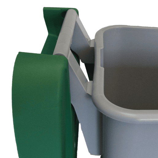 WELL HOME Recipiente Aberto 110L Preto Alt.88cm+10 sacos de lixo 120L