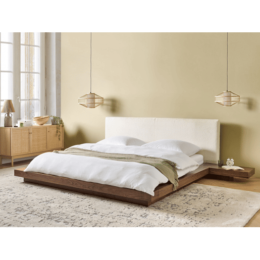 Cama de água Bouclé ZEN 180 x 200 cm Freixo castanho
