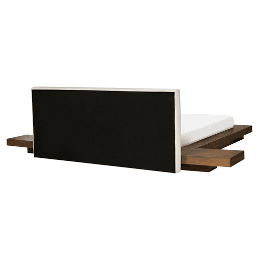 Cama Bouclé ZEN 160 x 200 cm Freixo castanho