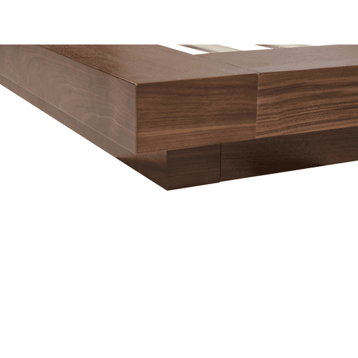 Cama Bouclé ZEN 160 x 200 cm Freixo castanho