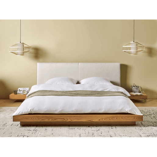 Cama Bouclé ZEN 160 x 200 cm Freixo natural