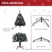 Árbol de Navidad Plástico, Acero HOMCOM, hogar - decoración Árbol de Navidad Plástico, Acero HOMCOM, hogar - decoración Verde