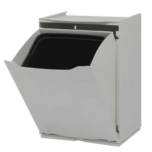 WELL HOME Lixeira de polipropileno cinza, tanque de 20L