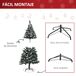 Árbol de Navidad Plástico, Acero HOMCOM, hogar - decoración Árbol de Navidad Plástico, Acero HOMCOM, hogar - decoración Verde