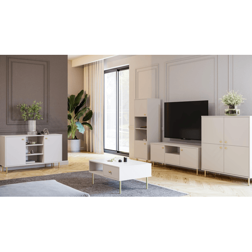 Aparador VENUS SB137 2D 137x40x73 Bege