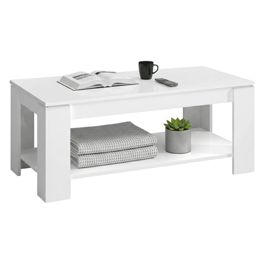 Mesa de centro com efeito madeira