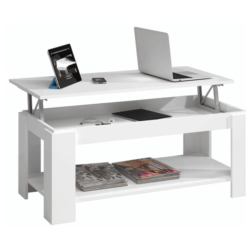 Mesa de centro com efeito madeira